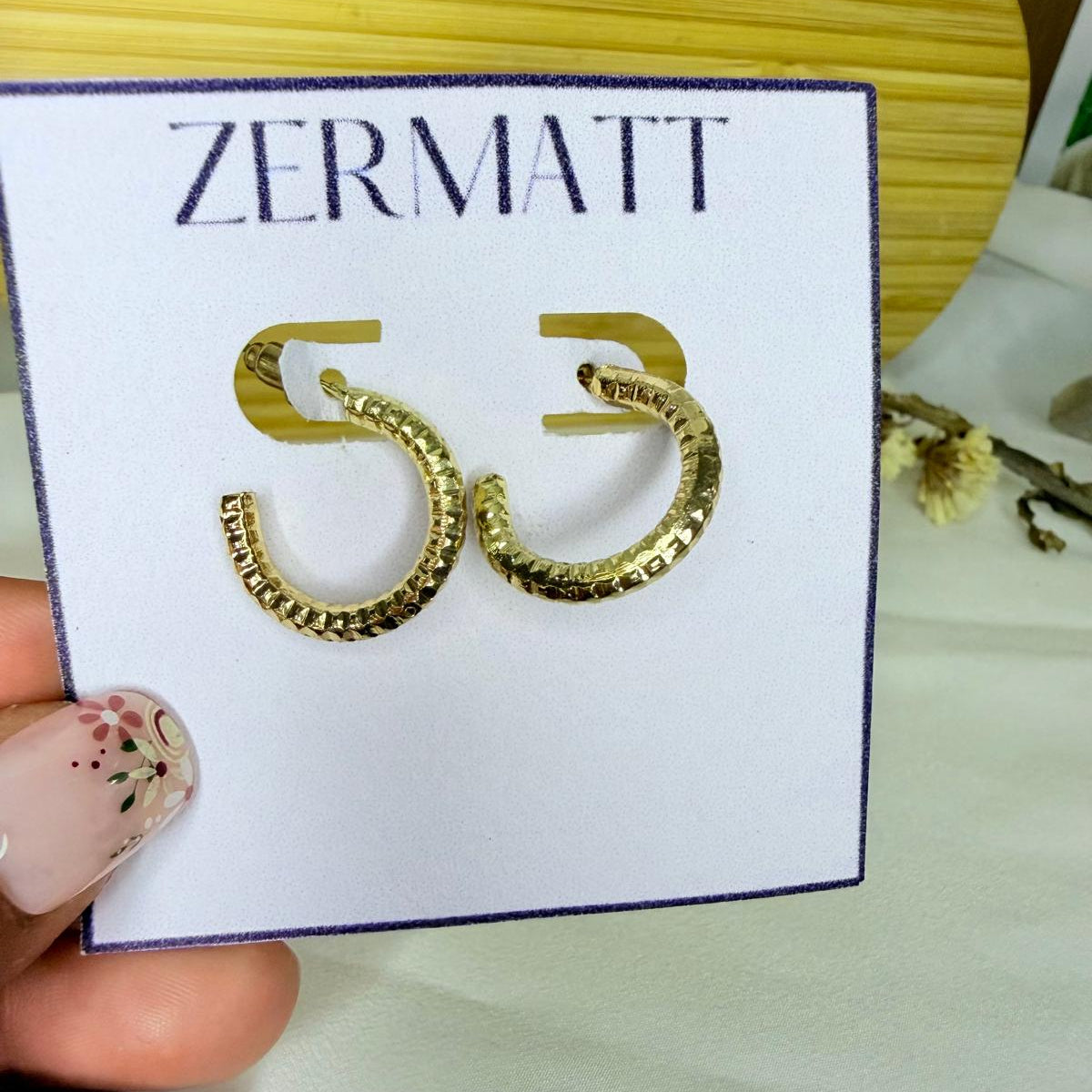 Aritos dorados siena