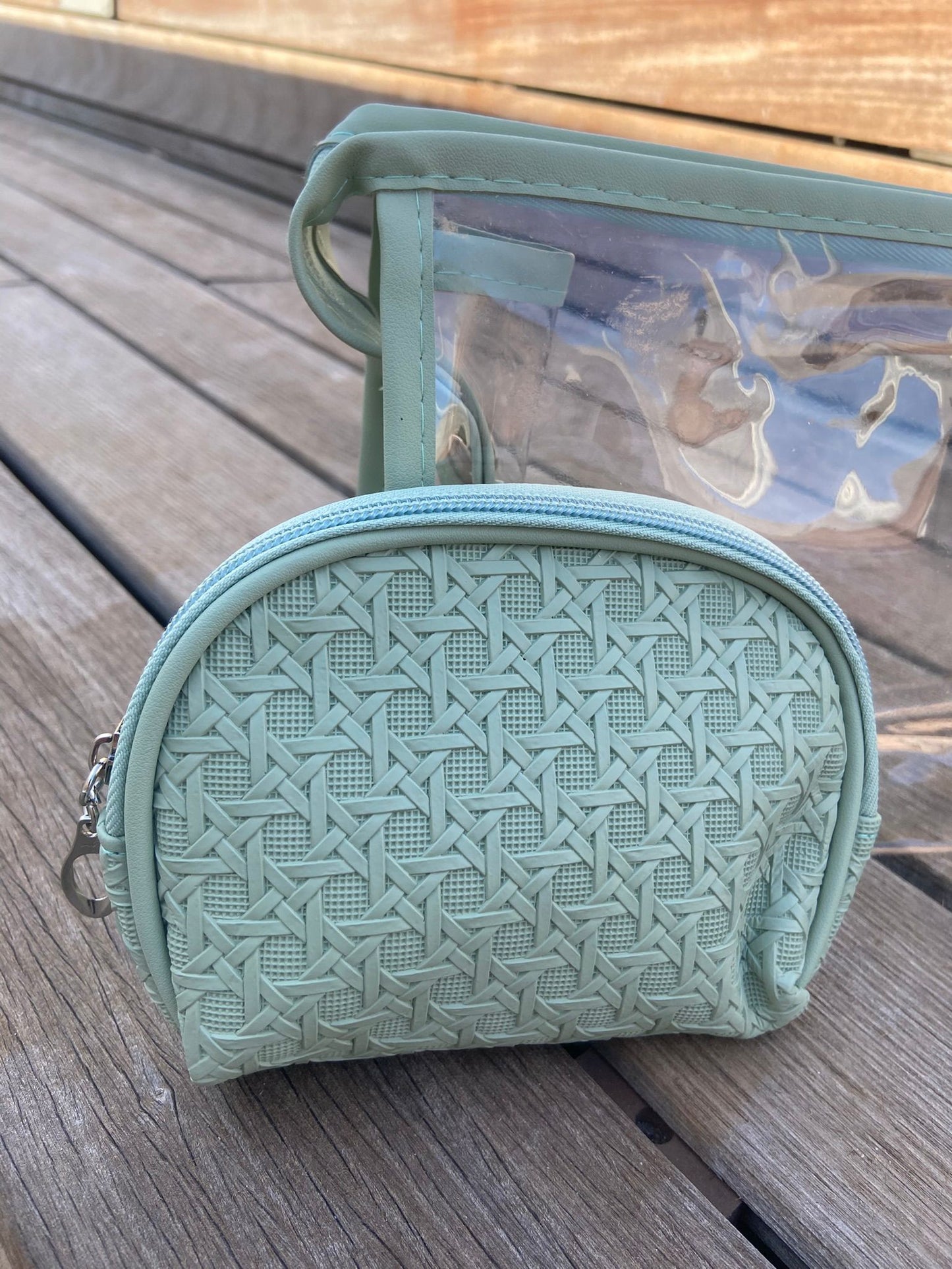 Set de neceseres verde menta