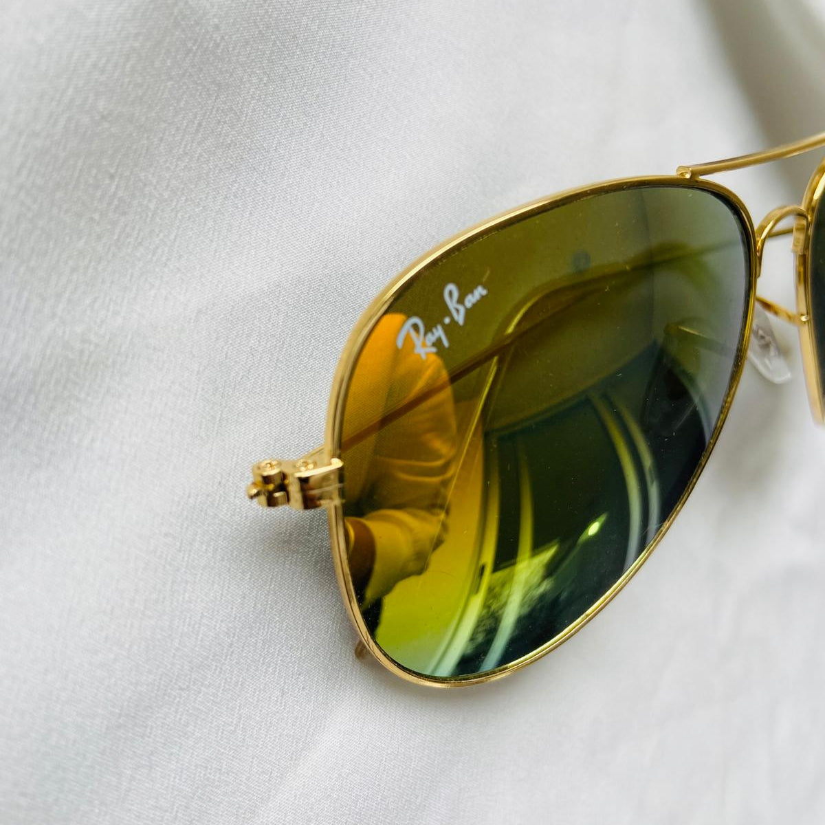 Lentes Sunset – Aviador dorado con lente espejada