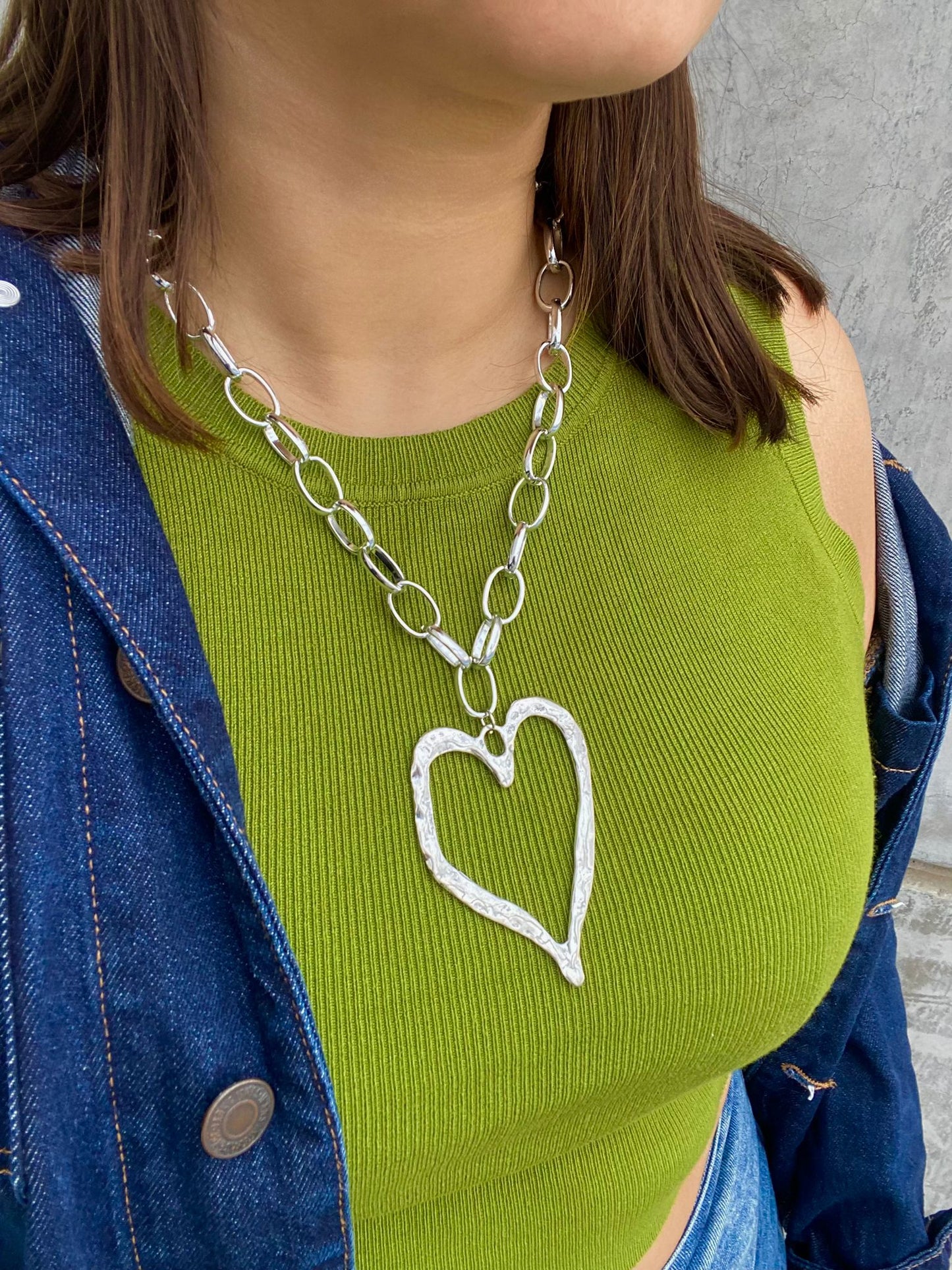 Collar Corazon Acero