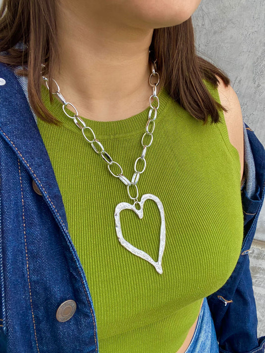Collar Corazon Acero
