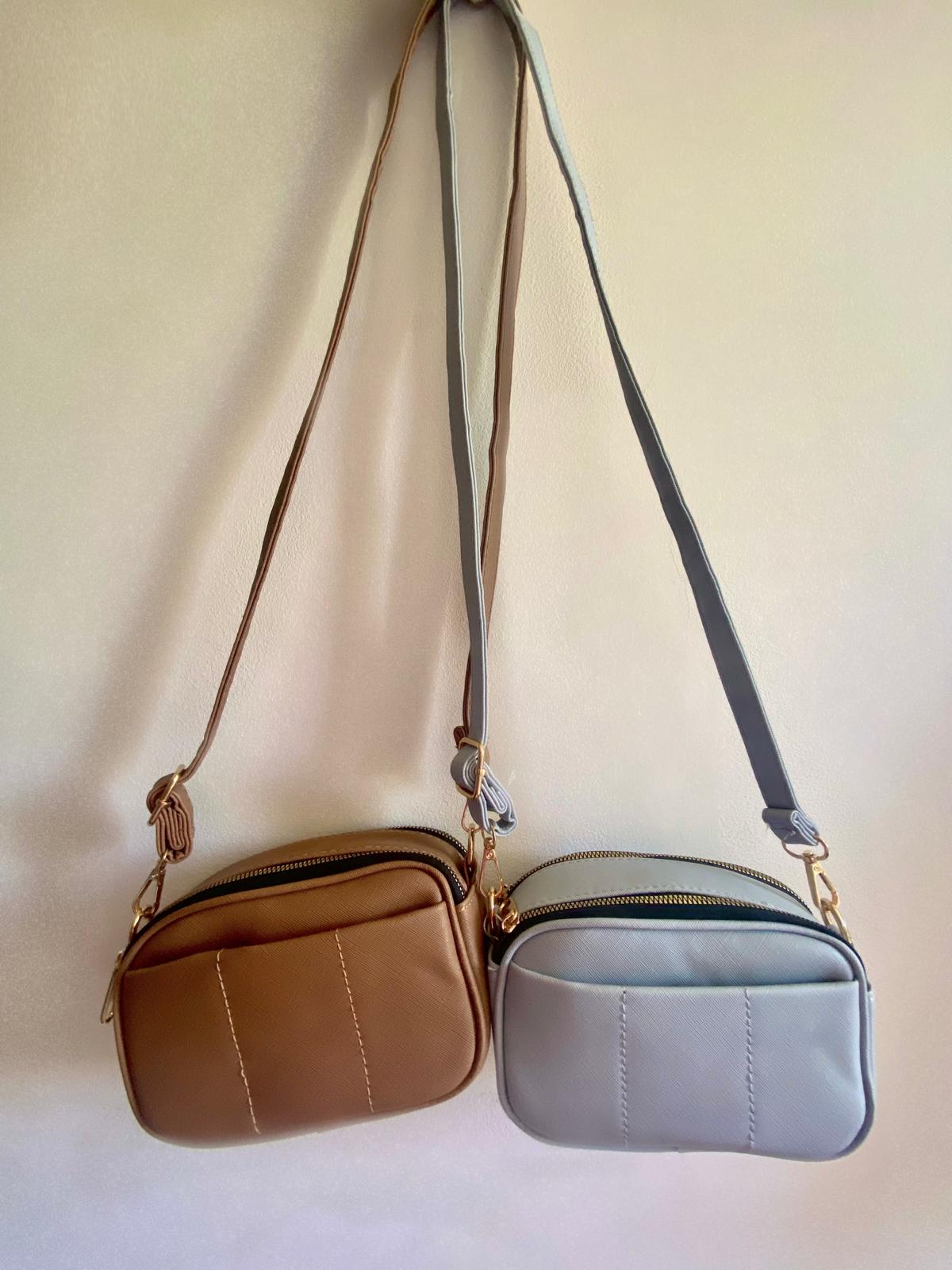 Cartera Bandolera regulable con doble cierre