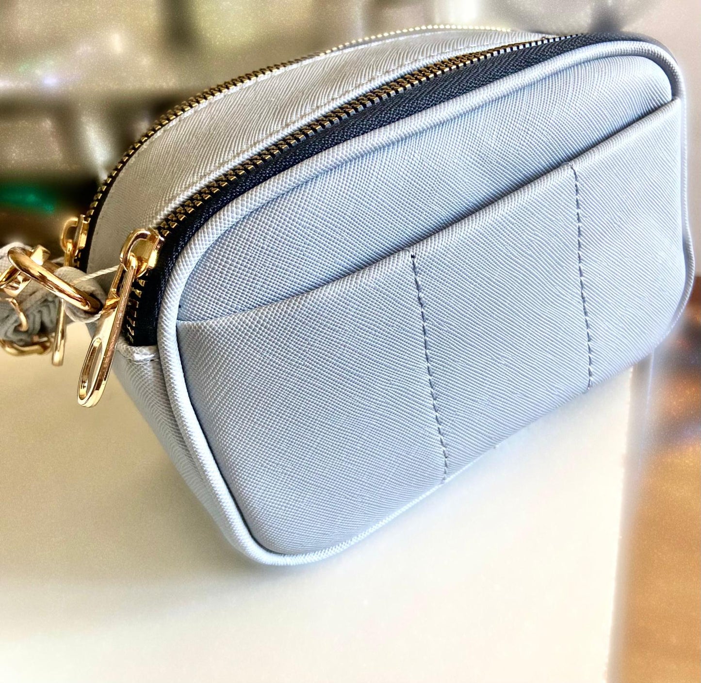 Cartera Bandolera regulable con doble cierre