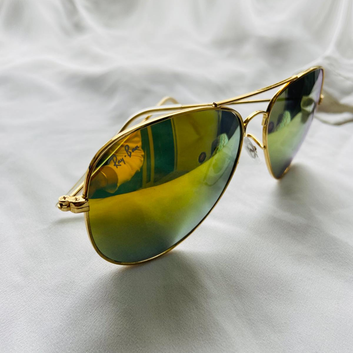 Lentes Sunset – Aviador dorado con lente espejada