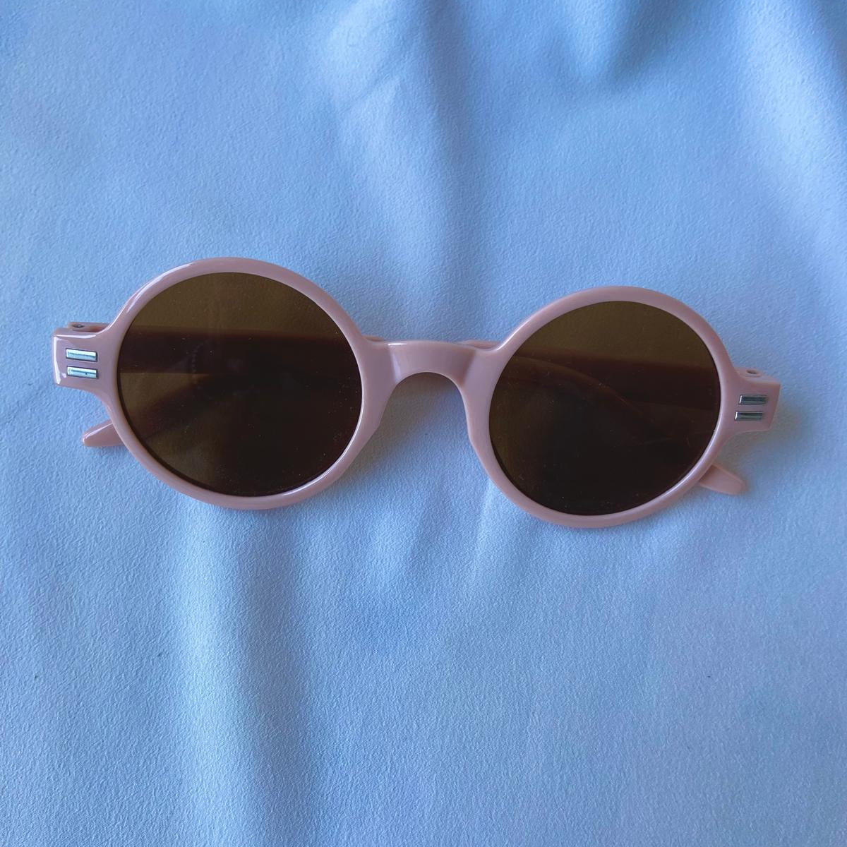 Lentes COCO – Redondos rosa pastel