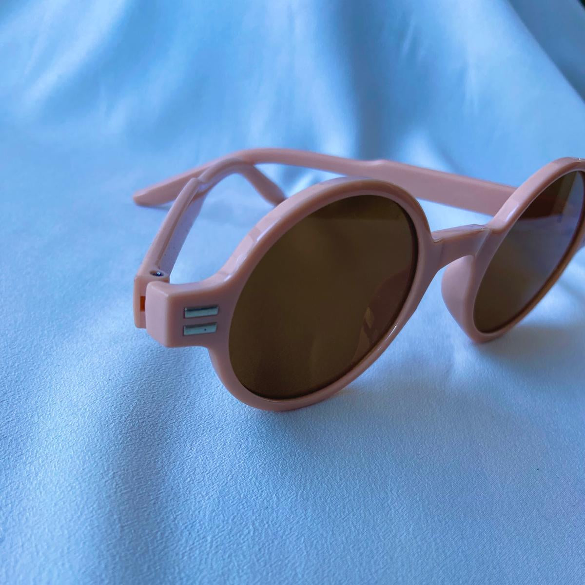 Lentes COCO – Redondos rosa pastel